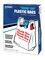 COSCO Shopping Bags, Durable White Plastic with Red Imprint, Thank You Thank You Thank You Imprint, 11" x 6.5" x 22", 250 per box